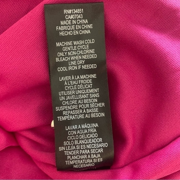 Wayf Crushed Velvet Magenta Mini Dress - Picture 11 of 11